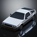 Vintage Silver Sports Car With Streamlined Design Black Roof And Headlights