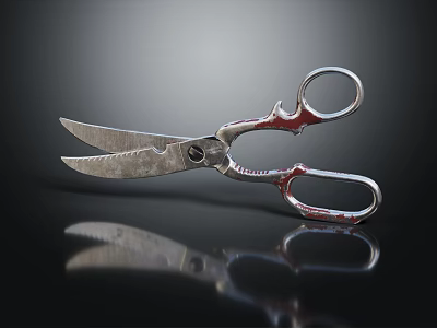 High Quality Stainless Steel Scissors Essential Hardware Tool For Precise Cutting Tasks 3d model