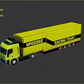 Yellow SPEEDEE Racing Team Truck With Bold Graphics On Body