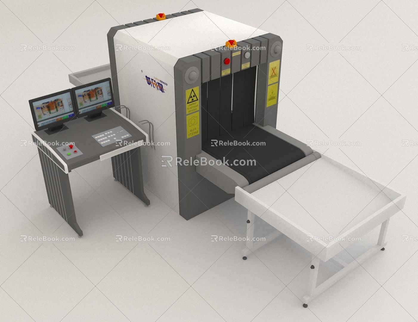 Security Machine Station Railway Station Airport Security 3d model