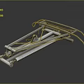 Tactical Mechanical Weapon with Metal Frame Tubular Design and Portable Launcher System