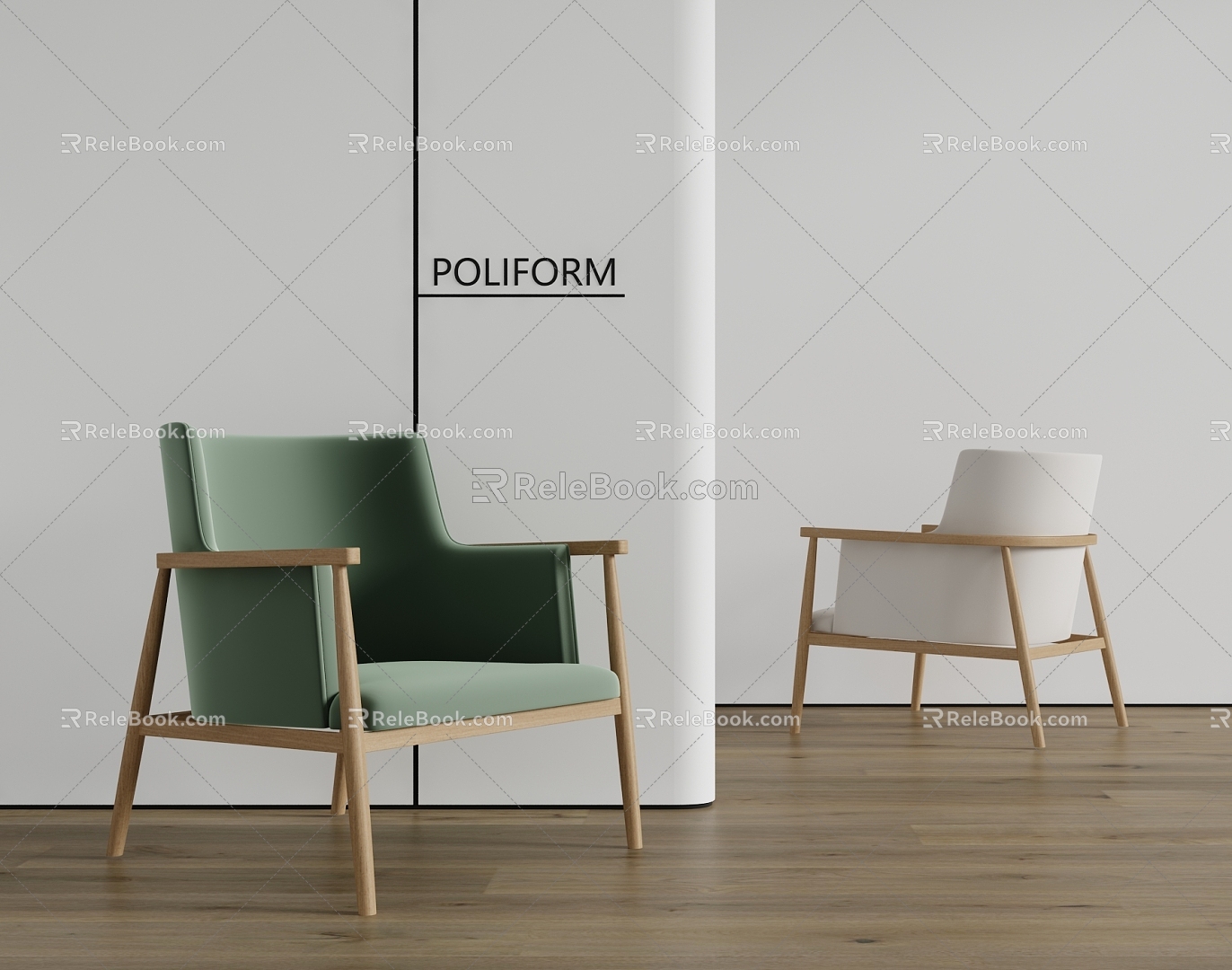 Lounge Chair Chair Single Chair 3d model