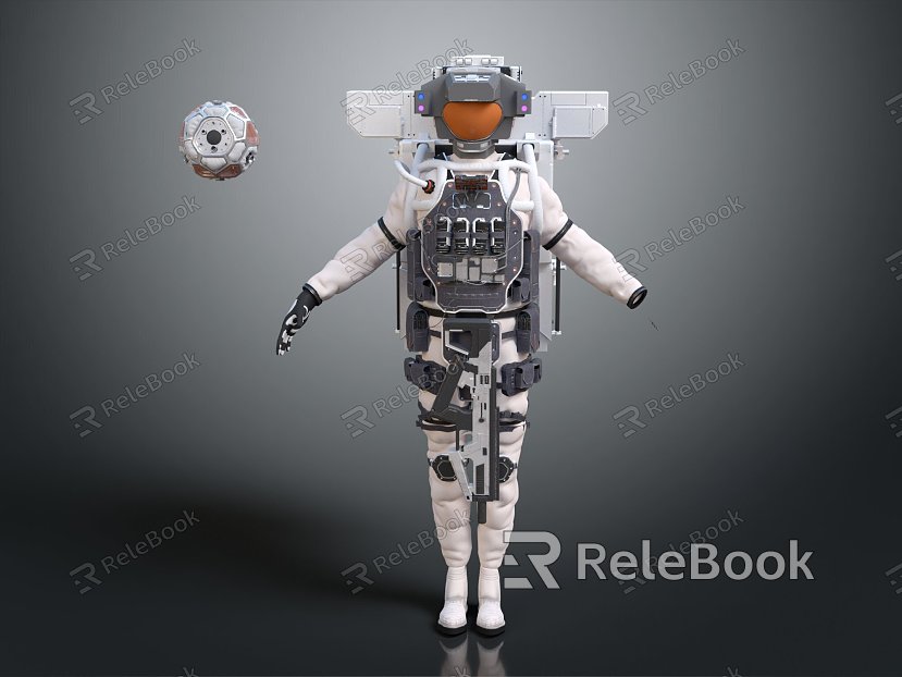 Modern Astronaut Spaceman Space Suit Space Suit model