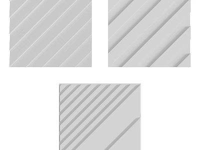 Gray Wall With Diagonal Stripes Textured Pattern For Modern Interior Design 3d model