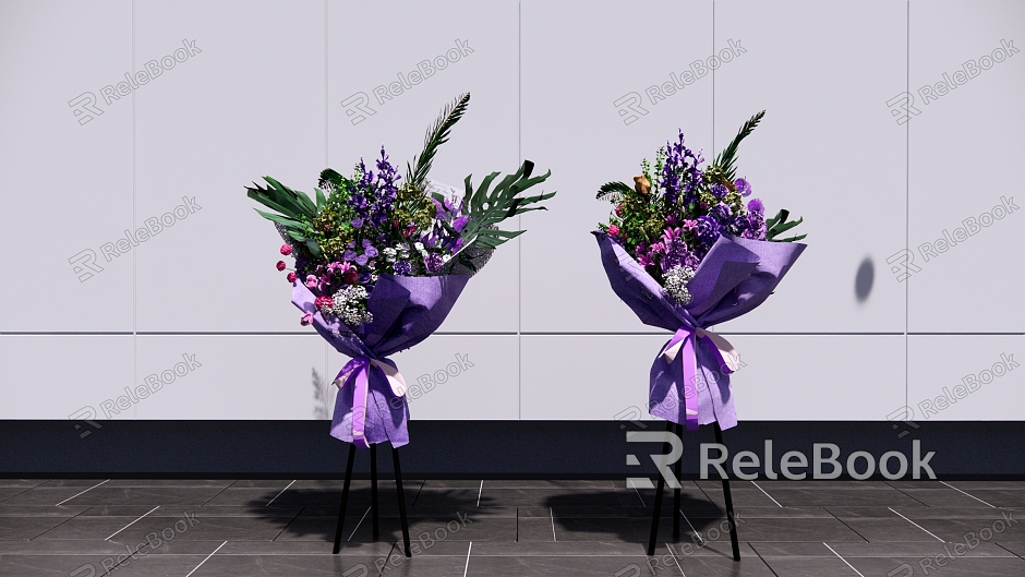 Modern bouquet floral combination flower flower arrangement rose bouquet flower stand beautiful wedding bouquet opening flower basket rose model