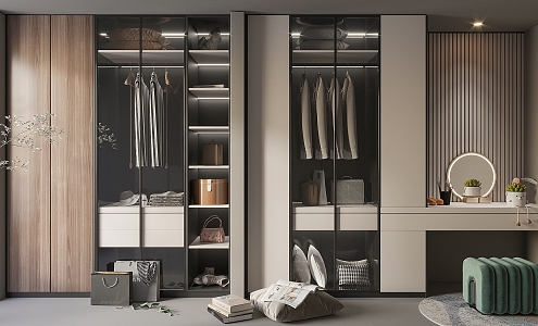 Modern wardrobe 3d model