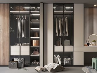 Modern wardrobe 3d model