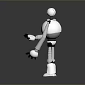 Robot Assistant Small Robot Butler Robot Butler Figure Game Figure 3d model