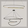 Modern chandelier 3d model