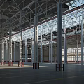 Modern Industrial Factory Building With Steel Structure High Ceiling And Spacious Interior