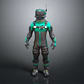 Modern Outdoor Clothing Set With Helmet Backpack Gloves And Boots