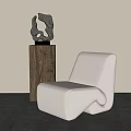 Modern single sofa 3d model