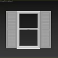Bright Interior Window With White Shutters Clear Glass And Natural Light