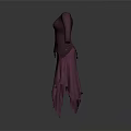 Elegant Purple Long Sleeve Dress With Flowy Asymmetrical Hem For Women