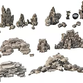 Artificial Rockery Stones With Various Shapes For Garden Landscape Design