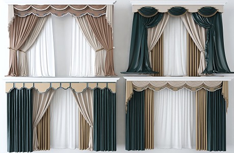 Curtains 3d model