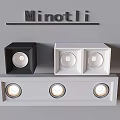 Minotli Modern Grille Lights Black And White Multiple Design Ceiling Lighting Fixtures