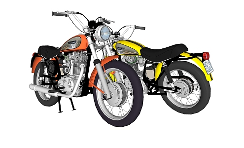 Modern Motorcycle 3d model