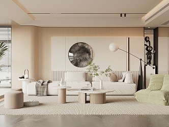 modern living room 3d model