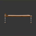 Sturdy Wooden Massage Table With Comfortable Padded Surface And Metal Legs