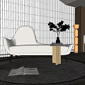 Modern Poliform chaise longue 3d model