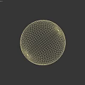 Gray Textured Wall Design With Gray Sphere On Light Colored Surface