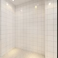 White And Blue Tile Wall Design With Various Textures For Interior Spaces 3d model