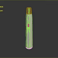 Sleek White Cylindrical Daily Use Product with Black Top and Middle Small Hole