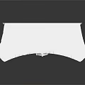 White Stone Classical Architectural Capital with Intricate Carved Foliage and Volute Details