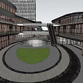 Modern Commercial Complex Architecture With High Rise Tower And Open Plaza Design