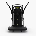 Black Multi functional Gym Fitness Equipment With Sturdy Frame Adjustable Handles And Pedal