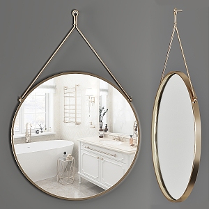 Makeup mirror Decorative mirror Mirror 3d model