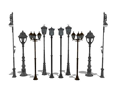 modern street lamp 3d model