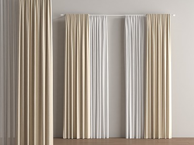 Modern Curtains 3d model