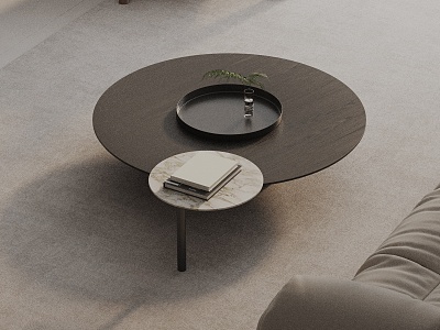 Modern coffee table model