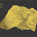 Natural Garden Landscape With Undulating Terrain And Brown Yellow Vegetated Zones Design