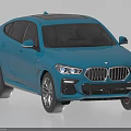 Blue BMW SUV Coupe Style With Modern Exterior Design And Alloy Wheels