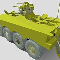 armored combat vehicle 3d model