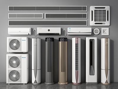 modern air conditioning 3d model