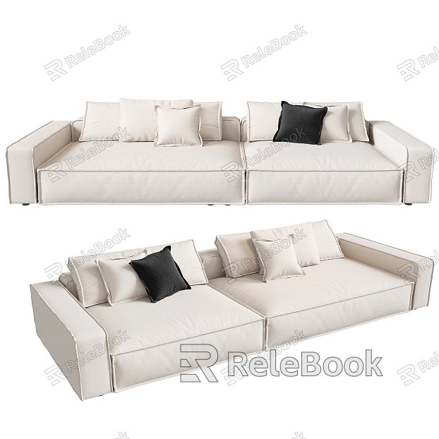 Modern double sofa model