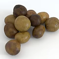 Brown And Light Brown Fresh Organic Potatoes Stacked With Natural Texture
