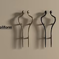 Elegant Poliform Metal Handles in Gold and Black for Modern Interior Design