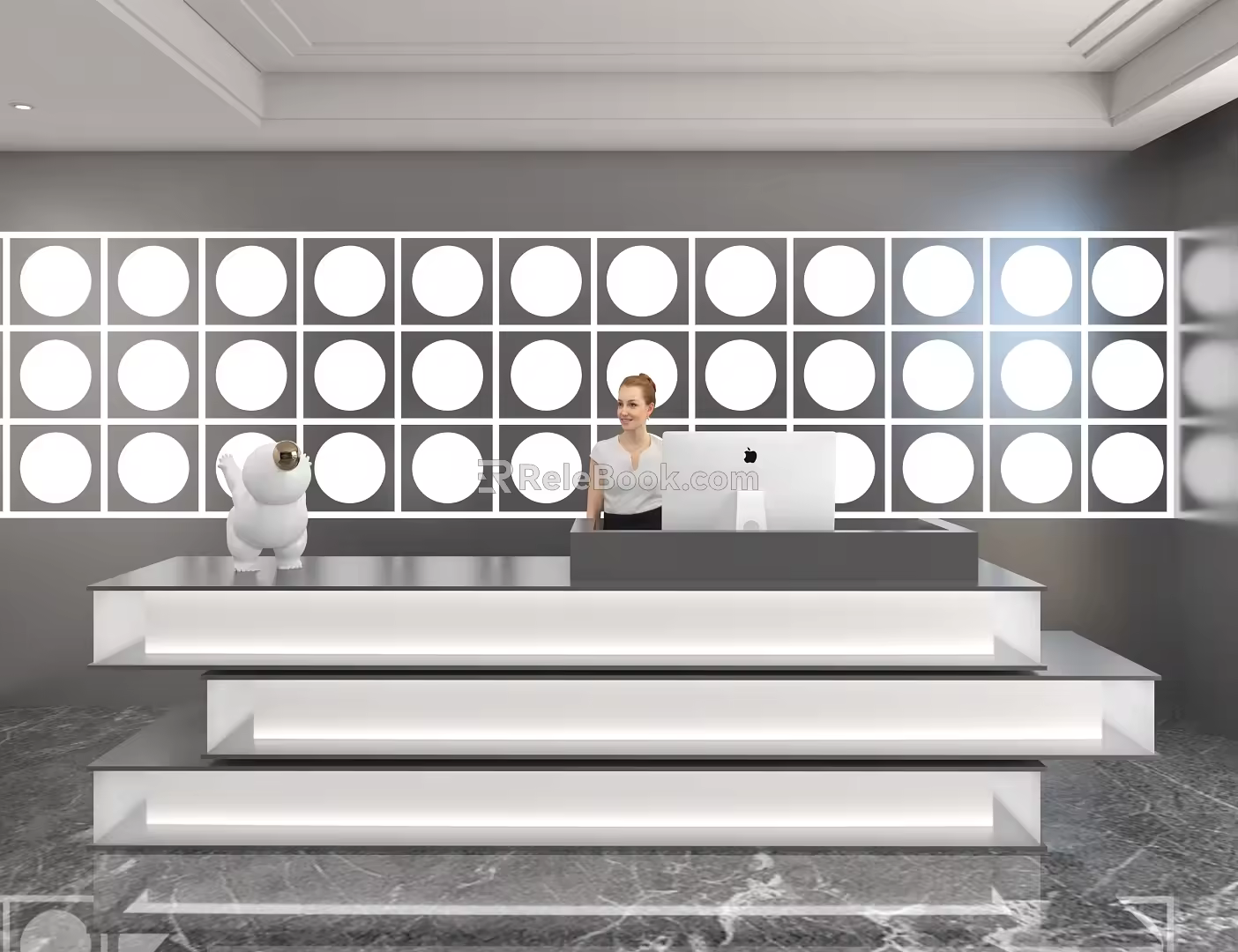 Front Desk 3d model