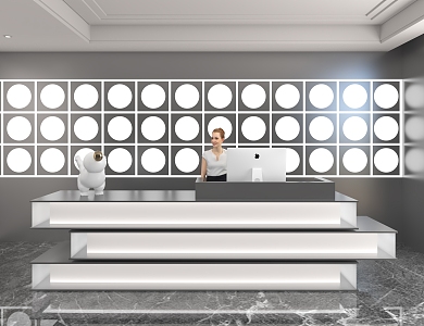 Front Desk 3d model