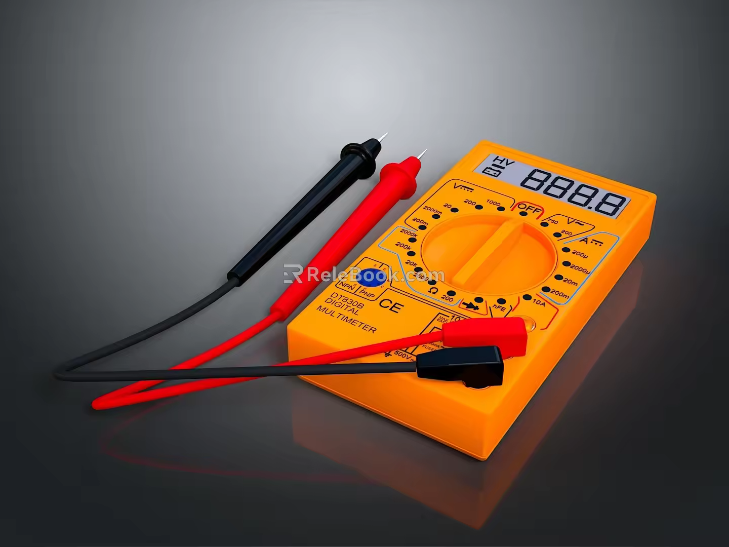 Voltmeter Multimeter Electronic Meter Instrument Meter Electronic Instrument Meter Electronic Instrument Oscilloscope 3d model