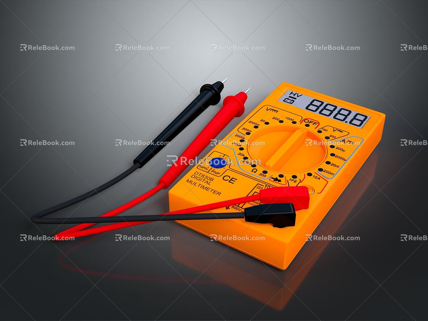 Voltmeter Multimeter Electronic Meter Instrument Meter Electronic Instrument Meter Electronic Instrument Oscilloscope 3d model