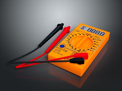 Voltmeter Multimeter Electronic Meter Instrument Meter Electronic Instrument Meter Electronic Instrument Oscilloscope 3d model