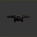 Futuristic Robot Character With Glowing Blue Eyes Armored Suit And Central Blue Core Design