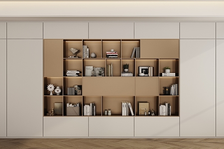 Modern Bookcase Decorative Cabinet 3d model