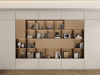 Modern Bookcase Decorative Cabinet 3d model